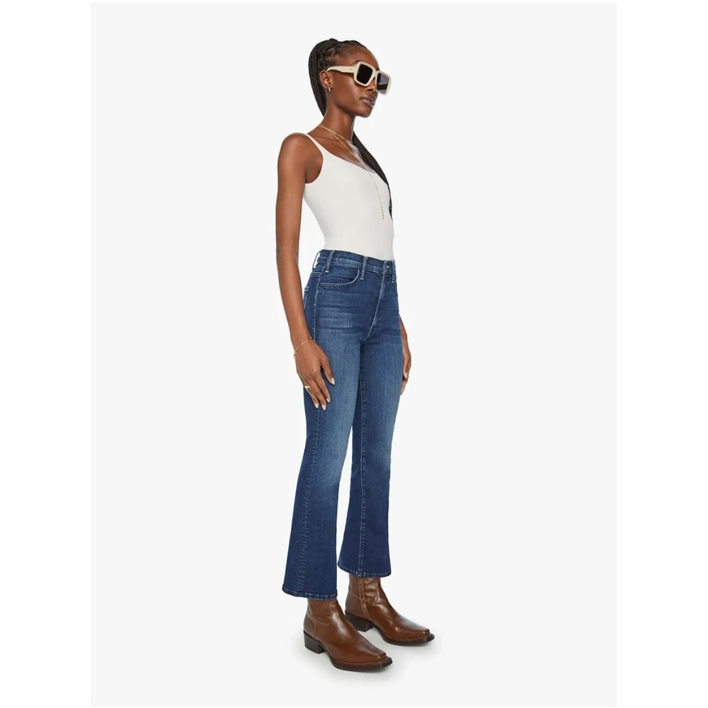 Mother The Hustler Ankle Jeans Heirloom Wash High Rise Flare Size 26 1307-104